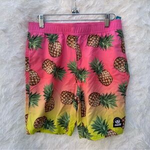 Neff Pineapple Print Swim Shorts